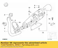 71607669845, BMW, copertura, cromo laterale bmw  650 2002 2003 2004 2005, Nuovo