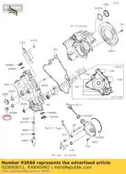 Ici, vous pouvez commander le prise, couvercle kvf650-b2 auprès de Kawasaki , avec le numéro de pièce 920660011: