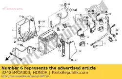 kabel, magnetische starter van Honda, met onderdeel nummer 32425MCA000, bestel je hier online: