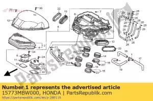 Honda 15773MBW000 conjunta, de tres vías - Lado inferior