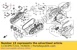 Qui puoi ordinare tappetino b, l. Rr. Copertina da Honda , con numero parte 11363MCT310: