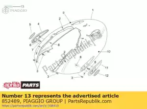 Piaggio Group 852489 targhetta 