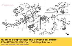 Aqui você pode pedir o separador, l. Duto em Honda , com o número da peça 17244MS2000: