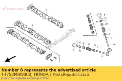 Aqui você pode pedir o descrição não disponível em Honda , com o número da peça 14752MBW000: