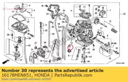 Aqui você pode pedir o aglutinante (carburador no.) em Honda , com o número da peça 16178MEN851: