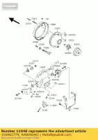 110461779, Kawasaki, bracket,head lamp kawasaki zephyr 550 , New