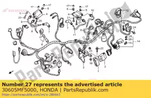 honda 30605MF5000 joint, bouchon - La partie au fond