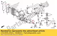 15530HL3A01, Honda, hose comp a oil honda  700 2017 2018 2019 2020, New