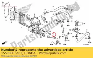 honda 15530HL3A01 hose comp a oil - Bottom side