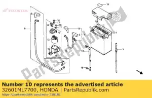 Honda 32601ML7700 cabo, terra da bateria - Lado inferior