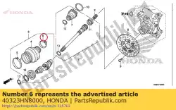 Ici, vous pouvez commander le bande b, empiècement articulé auprès de Honda , avec le numéro de pièce 40323HN8000: