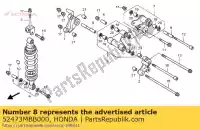 52473MBB000, Honda, kraag, kussenverbinding honda vtr  sp2 fire storm f sp1 vtr1000f 1000 , Nieuw