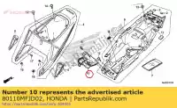 80110MFJD02, Honda, guardia, barro honda  cbr 600 2007 2008 2009 2010 2011 2012 2013 2017 2018 2019, Nuevo