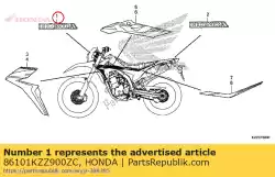 Qui puoi ordinare nessuna descrizione disponibile al momento da Honda , con numero parte 86101KZZ900ZC: