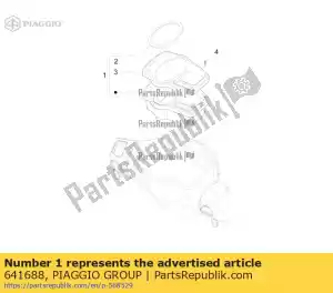 Piaggio Group 641688 meter combinatie - Onderkant