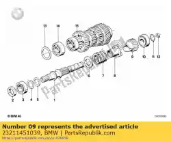 Qui puoi ordinare ingranaggio da BMW , con numero parte 23211451039: