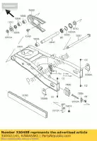 330401141, Kawasaki, Verstelketting, buiten kawasaki zzr  e zx600 j zz r600 600 zzr600 , Nieuw