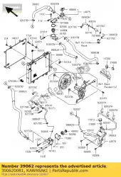 Tutaj możesz zamówić ch? Odzenie w?? A, thermo-radi kvf65 od Kawasaki , z numerem części 390620081: