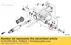 Ici, vous pouvez commander le roulement, bille angulaire, 28 auprès de Honda , avec le numéro de pièce 91051MFL003: