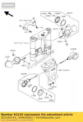 Here you can order the nut,cap,6mm from Kawasaki, with part number 922100141: