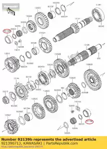 kawasaki 921390713 bushing,26x34x16.2 er650ecf - Bottom side