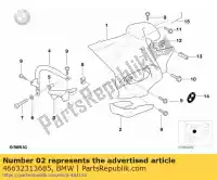 46632313685, BMW, motorspoiler met grondlaag bmw  1100 1150 1995 1996 1997 1998 1999 2000 2001 2002 2003 2004 2005 2006, Nieuw