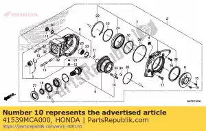 Honda 41539MCA000 cale j, couronne dentée (2.36) - La partie au fond