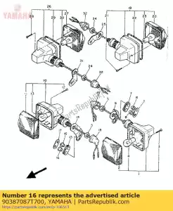 yamaha 90387087T700 coleira (2kf) - Lado inferior