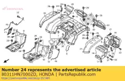 Ici, vous pouvez commander le couvercle, rr fende * nh1 * auprès de Honda , avec le numéro de pièce 80311HN7000ZD: