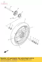 20S251810000, Yamaha, Eje, rueda yamaha ajs xj  600 2009 2010 2011 2014 2015 2016, Nuevo