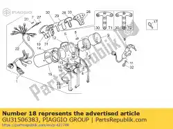 socket ondersteuning van Piaggio Group, met onderdeel nummer GU31506383, bestel je hier online: