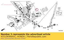 cylinder sub assy., fr. B van Honda, met onderdeel nummer 45510KRNA91, bestel je hier online: