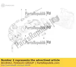 Ici, vous pouvez commander le joint auprès de Piaggio Group , avec le numéro de pièce B018442: