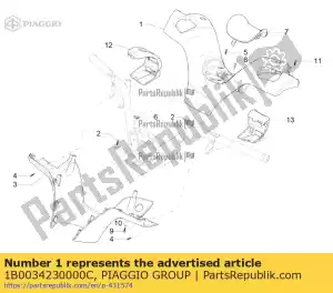 Piaggio Group 1B0034230000C copertura manubrio superiore - Il fondo