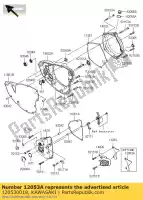 120530018, Kawasaki, guide-chain kx250-n1 kawasaki kx 250 2004 2005 2006 2007 2008, New