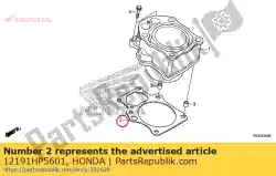Aquí puede pedir junta, cilindro de Honda , con el número de pieza 12191HP5601: