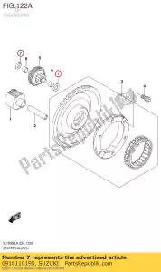 suzuki 0918110195 washer,cl rlse - Bottom side