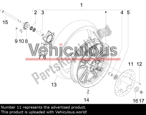 aprilia 56393R brake disc - Upper part