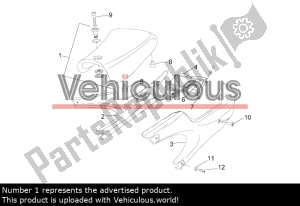 aprilia ap8229275 assento - Parte de cima