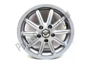 piaggio 650692 frontwheel, gray, 12 inch, 3 j, 10 spokes - Plain view