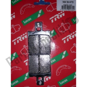 LUCAS TRW MCB75 brake pads - Upper side