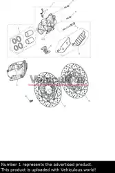 Here you can order the caliper assy, lh from Triumph, with part number T2020375: