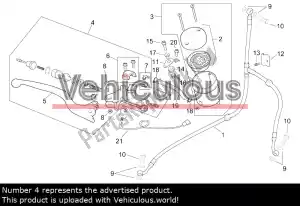 aprilia AP8113763 front master cylinder - Bottom side