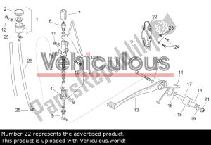 aprilia AP8139122 protezione pompa freno posteriore - Parte superiore