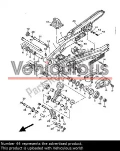 yamaha 1VJ221410000 bullone dell'asse posteriore - Lato sinistro