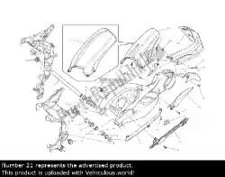 Ici, vous pouvez commander le garde boue arrière auprès de Ducati , avec le numéro de pièce 56510461A: