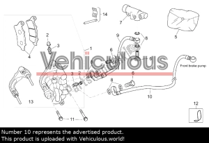 aprilia AP8133526 remslang voor - Overzicht