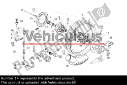 Aprilia AP8108471, Achterwiel 17 x 4.25, OEM: Aprilia AP8108471