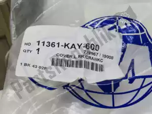 Honda 11361KAY600 lid, l.rr. crankcase nos - image 13 of 15