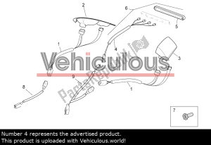 aprilia AP8127340 achterlicht - Bovenste deel